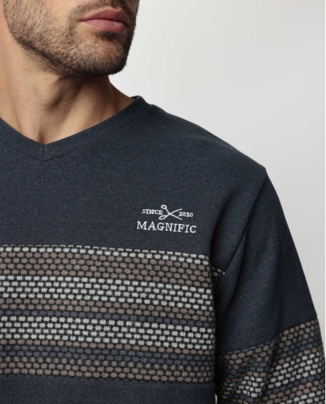 ADMAS MAGNIFIC Pijama Manga Larga Magno para Hombre MARINO 2