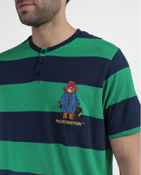 PADDINGTON Pijama Manga Corta Rugby Paws para Hombre MARINO 2