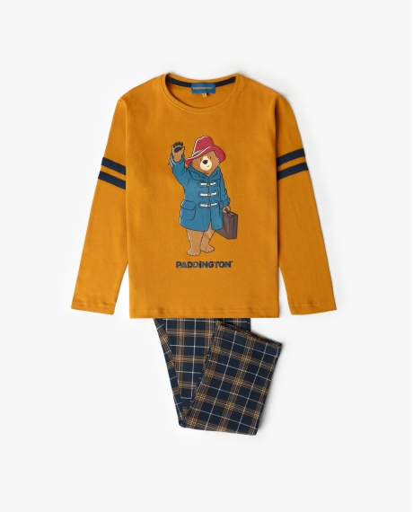 PADDINGTON Pijama Manga Larga Square para Niño MOSTAZA