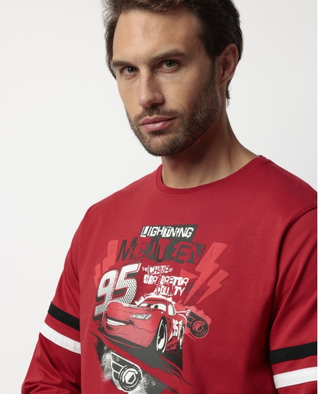 CARS Pijama Manga Larga Punk Queen para Hombre ROJO 2