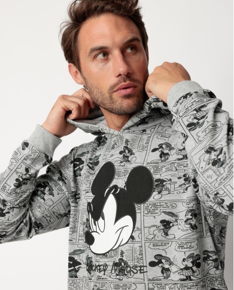 DISNEY Pijama Manga Larga Minnie Gen Z para Hombre GRIS JASPE 2
