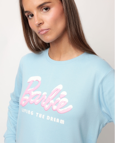 BARBIE Pijama Manga Larga Apres Ski para Mujer AZUL 2