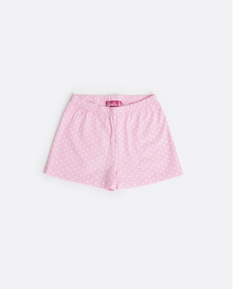 BARBIE Pijama Manga Corta She Just Shines para Niña ROSA 2