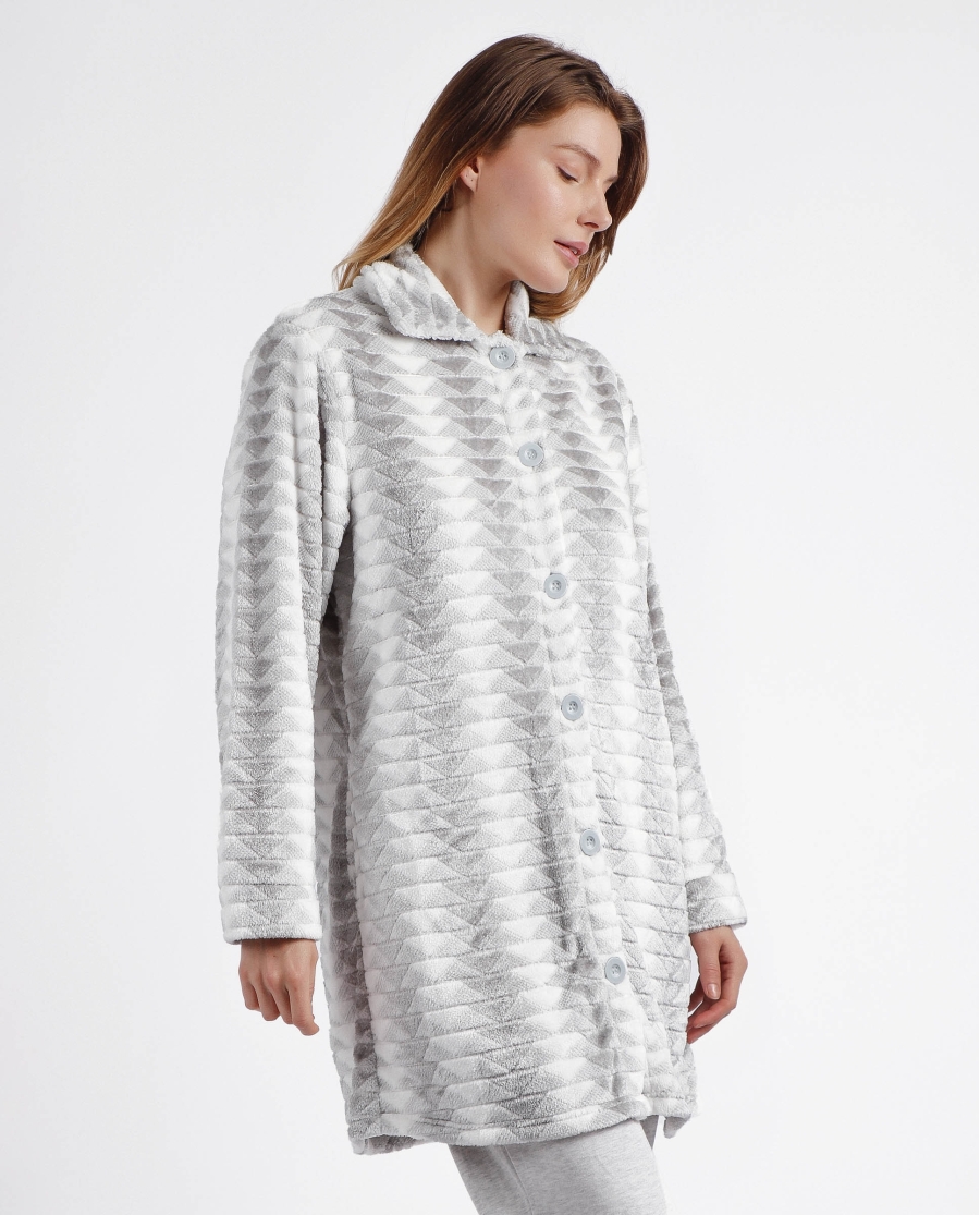 ADMAS CLASSIC Bata Manga Larga Calentita Triangle para Mujer AQUA