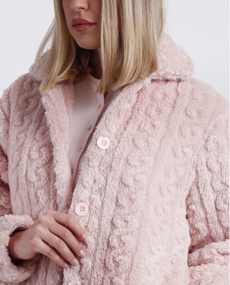 ADMAS GARDEN Bata Manga Larga Calentita Chains para Mujer PETALO 2