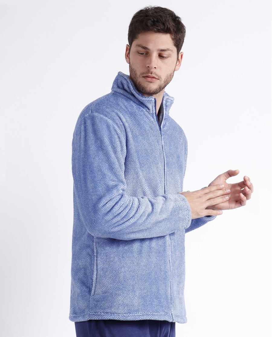 ADMAS CLASSIC Bata Manga Larga Spike para Hombre MARINO