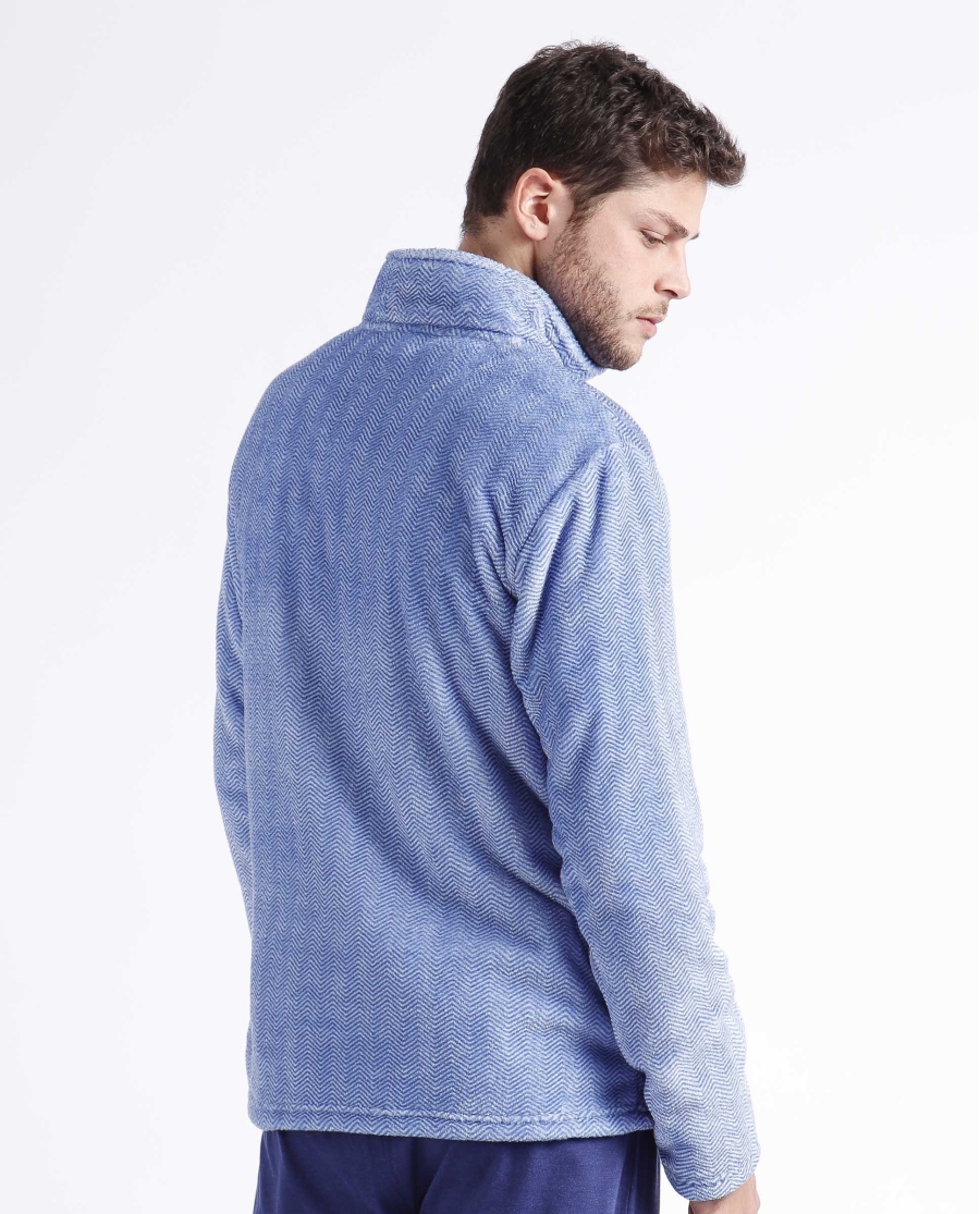 ADMAS CLASSIC Bata Manga Larga Spike para Hombre MARINO