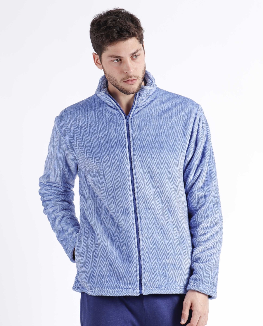 ADMAS CLASSIC Bata Manga Larga Spike para Hombre MARINO