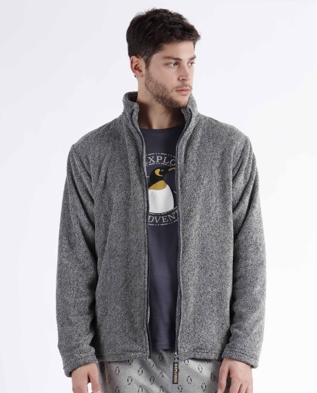 ADMAS Bata Manga Larga Calentita Explorer para Hombre GRIS