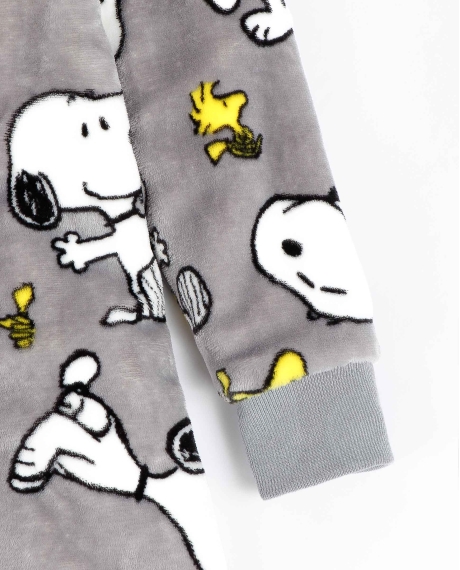 PEANUTS Batamanta Manga Larga Calentita Naps para Niña GRIS 2