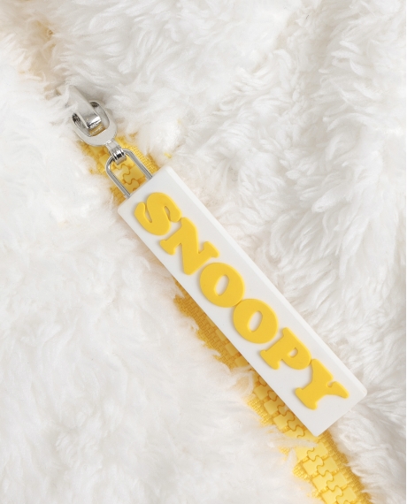 PEANUTS Bata Manga Larga Calentita Franjas Snoopy Funny para Niña AMARILLO 2