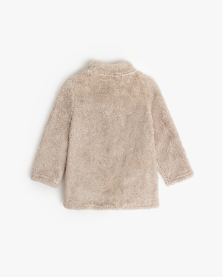 PEANUTS Bata Manga Larga Calentita Let It Snow para Niña BEIGE 2