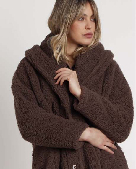 ADMAS CLASSIC Bata Manga Larga Calentita Relax Home para Mujer CHOCOLATE 2