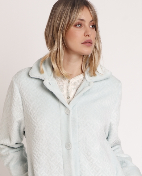 ADMAS CLASSIC Bata Manga Larga Calentita Aqua para Mujer AQUA 2