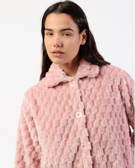 ADMAS CLASSIC Bata Manga Larga Calentita Soft Sleep para Mujer MAQUILLAJE 2