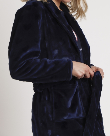 ADMAS Bata Manga Larga Calentita You Are So Loved para Mujer MARINO 2