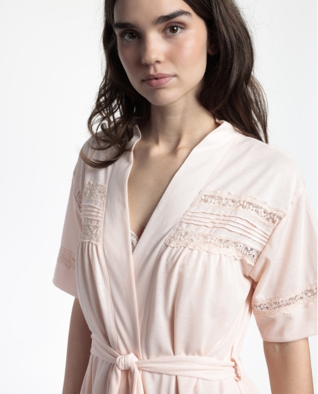 ADMAS CLASSIC Bata Manga Francesa Classic Tapes para Mujer ROSA 2