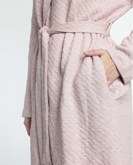 ADMAS CLASSIC Bata Manga Larga Dots & Flowers para Mujer CORAL 2