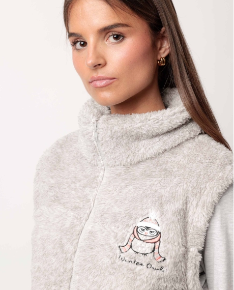 ADMAS Chaleco Calentito Winter Owl para Mujer GRIS JASPE 2