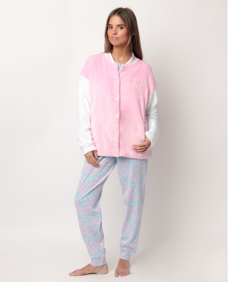 BARBIE Bata Manga Larga Calentita Dream Barbie para Mujer ROSA
