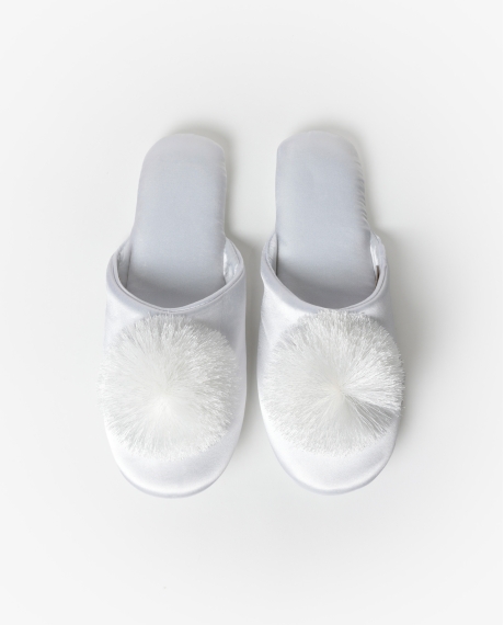 ADMAS Zapatillas Novia Satin Bridal para Mujer, (Caja 6 unidades) BLANCO