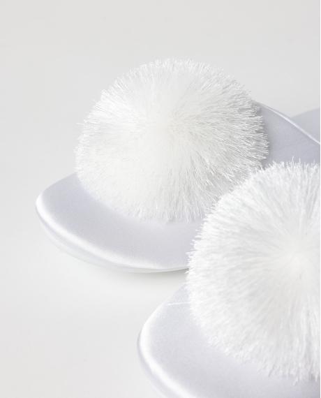 ADMAS Zapatillas Novia Satin Bridal para Mujer, (Caja 6 unidades) BLANCO 2