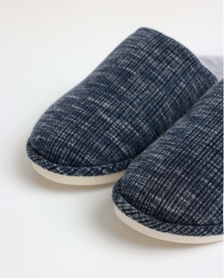 ADMAS Zapatillas De Estar Por Casa Navy Rayas Jaspe para Hombre, (Caja 6 unidades) SURTIDO 2