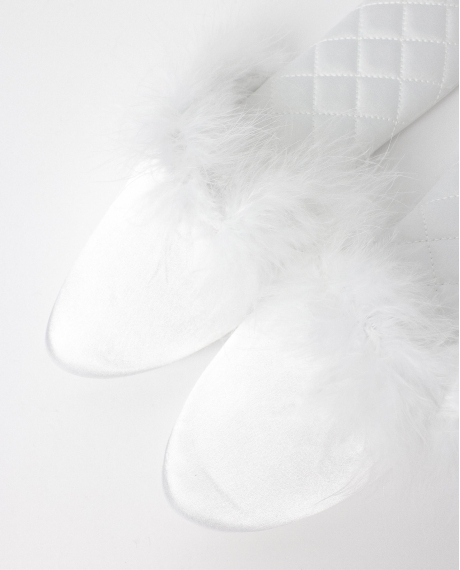 ADMAS Zapatillas de Novia de Satén Pluma para Mujer (Caja 6 unidades) SURTIDO 2