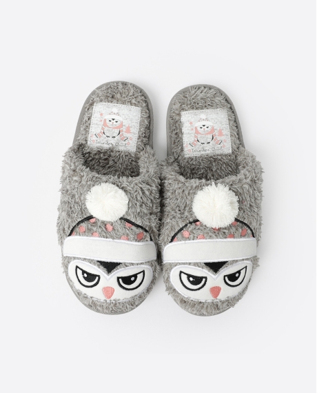 ADMAS Zapatillas De Estar Por Casa Winter Owl para Niña, (Caja 6 unidades) SURTIDO