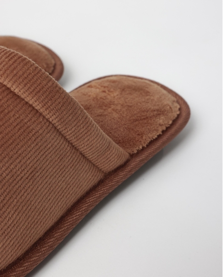 ADMAS Zapatillas De Estar Por Casa Pana para Hombre, (Caja 6 unidades) CAMEL 2