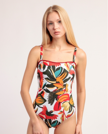 ADMAS Bañador Capacidad Multicolor Paradise para Mujer MULTICOLOR