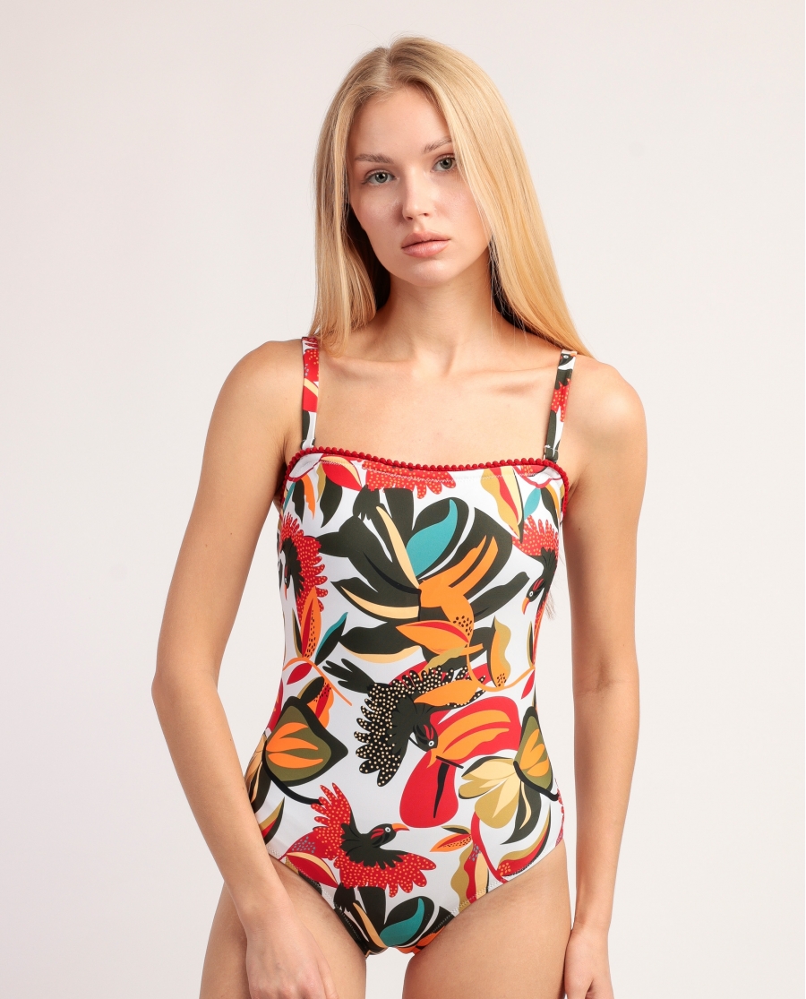 ADMAS Bañador Capacidad Multicolor Paradise para Mujer MULTICOLOR
