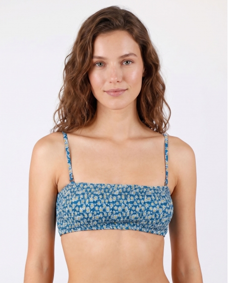 ADMAS Bikini Bandeau Daisy para Mujer AZUL 2