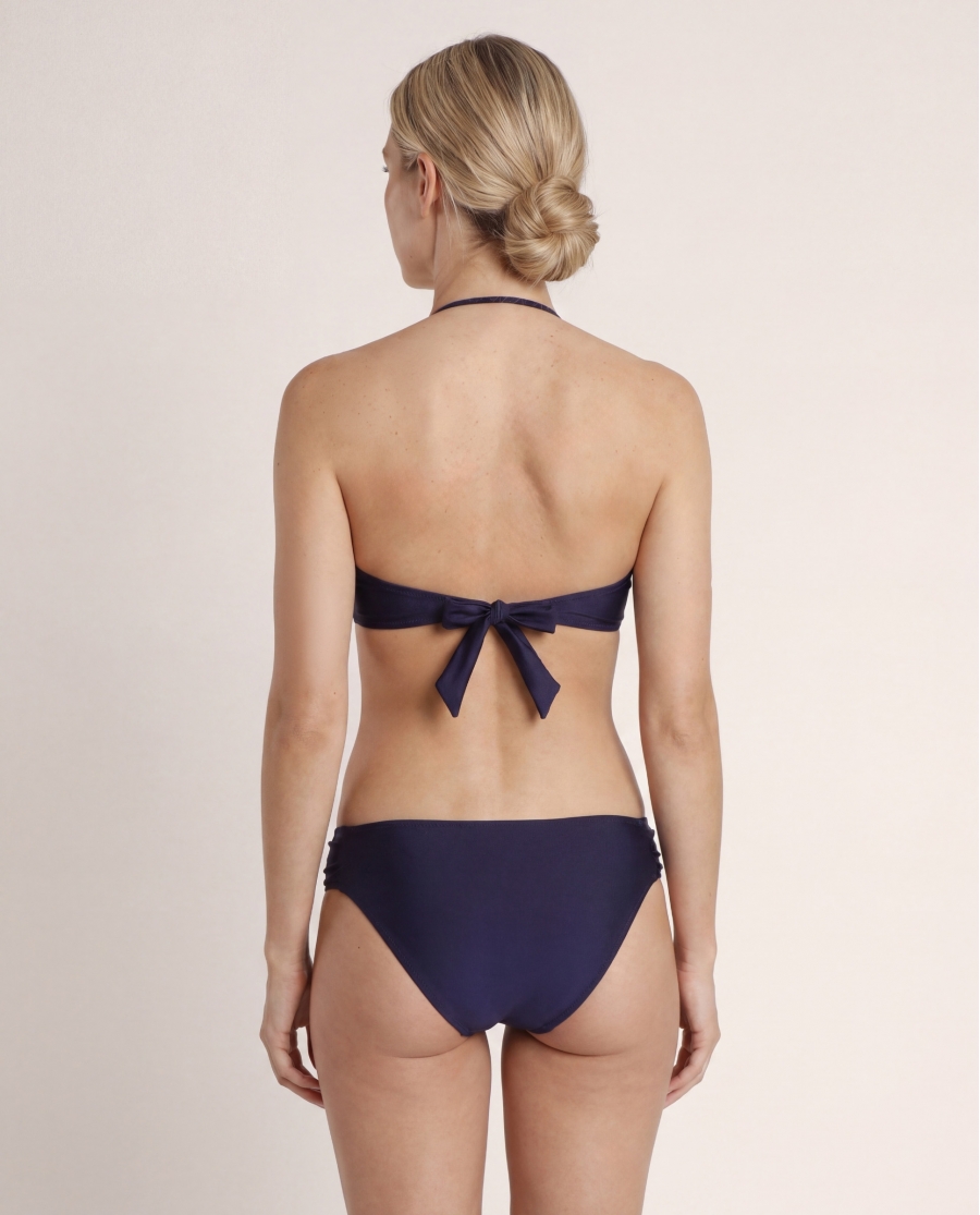 ADMAS Bikini Bandeau Sequins para Mujer MARINO