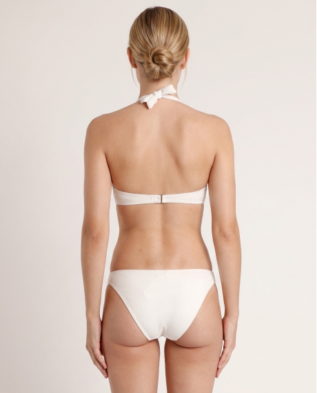 ADMAS Bikini Halter Waves para Mujer BLANCO 2