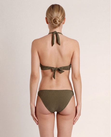 ADMAS Bikini Halter Shiny Paradise para Mujer OLIVA 2