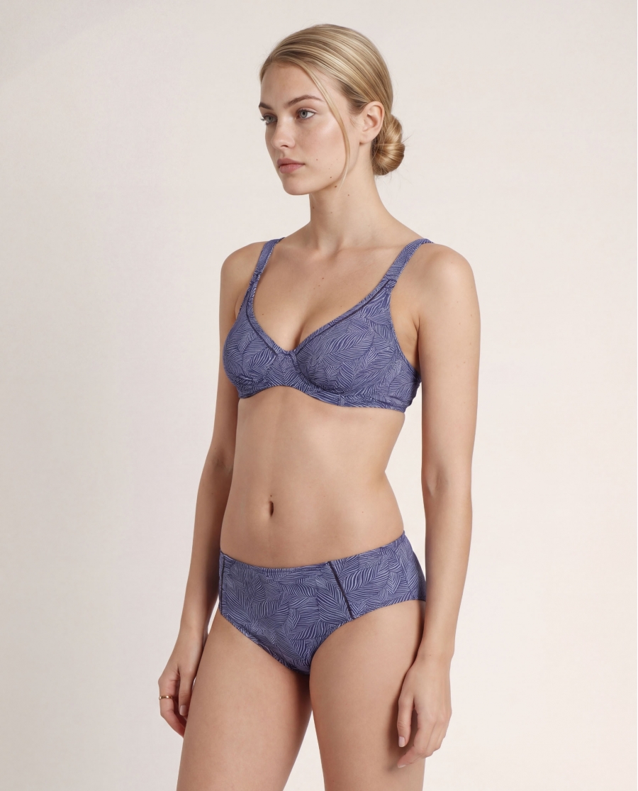 ADMAS Bikini Aro Vainica para Mujer AZUL