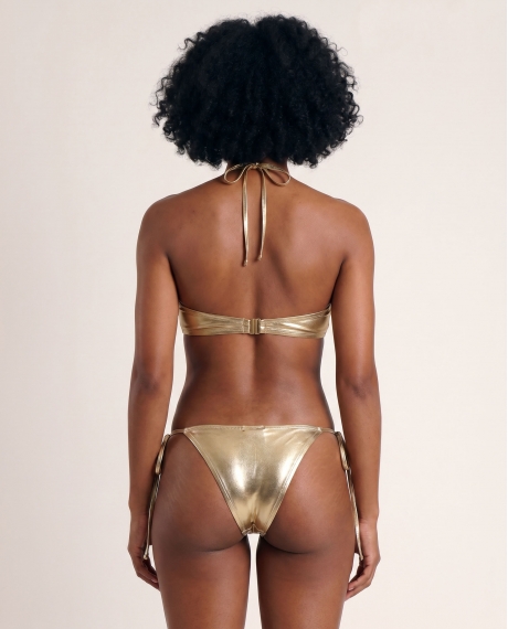 ADMAS Bikini Bandeau Multiposición Kim K para Mujer ORO 2