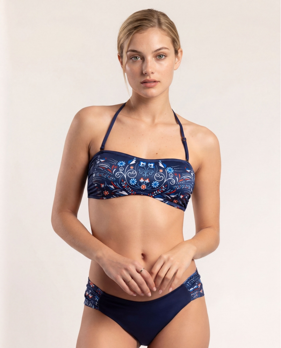 ADMAS Bikini Bandeau Sintra para Mujer MARINO