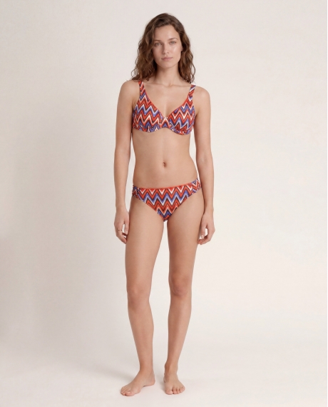 ADMAS Bikini Aro Ethnic Waves para Mujer NARANJA