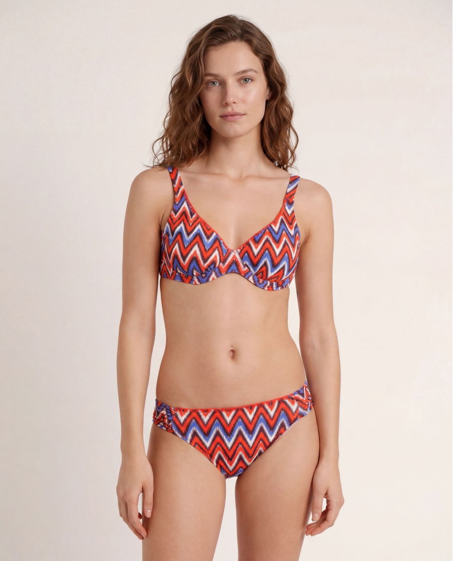 ADMAS Bikini Aro Ethnic Waves para Mujer NARANJA