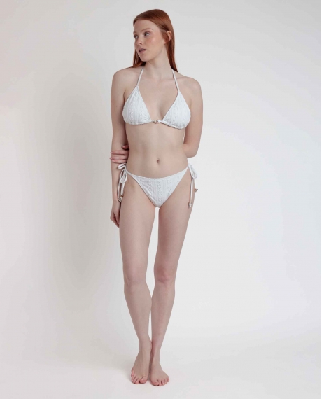ADMAS Bikini Triángulo Island para Mujer BLANCO