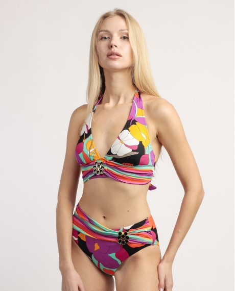 ADMAS Bikini Halter Sunflowers para Mujer MULTICOLOR