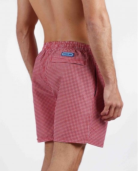 ANTONIO MIRO Bañador Blocks para Hombre ROJO 2