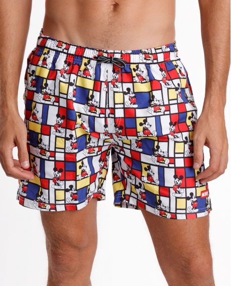 DISNEY Bañador Mickey Mondrian para Hombre MULTICOLOR