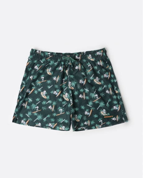 PEANUTS Bañador Snoopy Tropic Surf para Hombre OCEANO