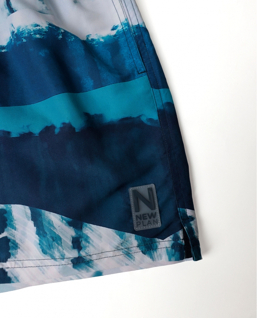 ADMAS Bañador Glaciar para Hombre AZUL