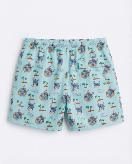 DISNEY Bañador Summer Stitch para Hombre AZUL 2