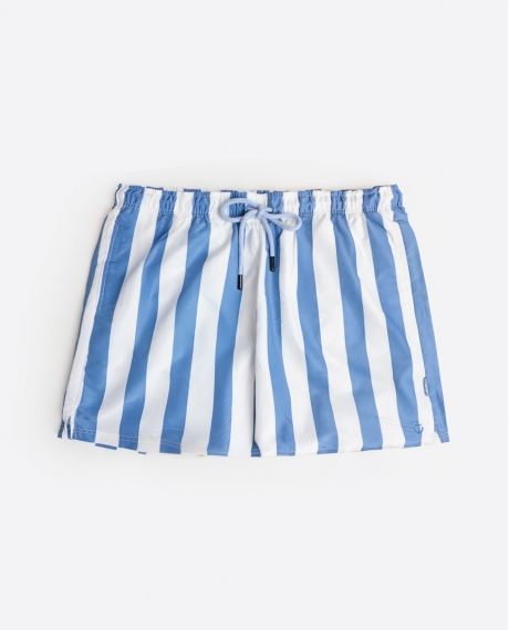 DIVER Bañador Great Stripes para Hombre AZUL