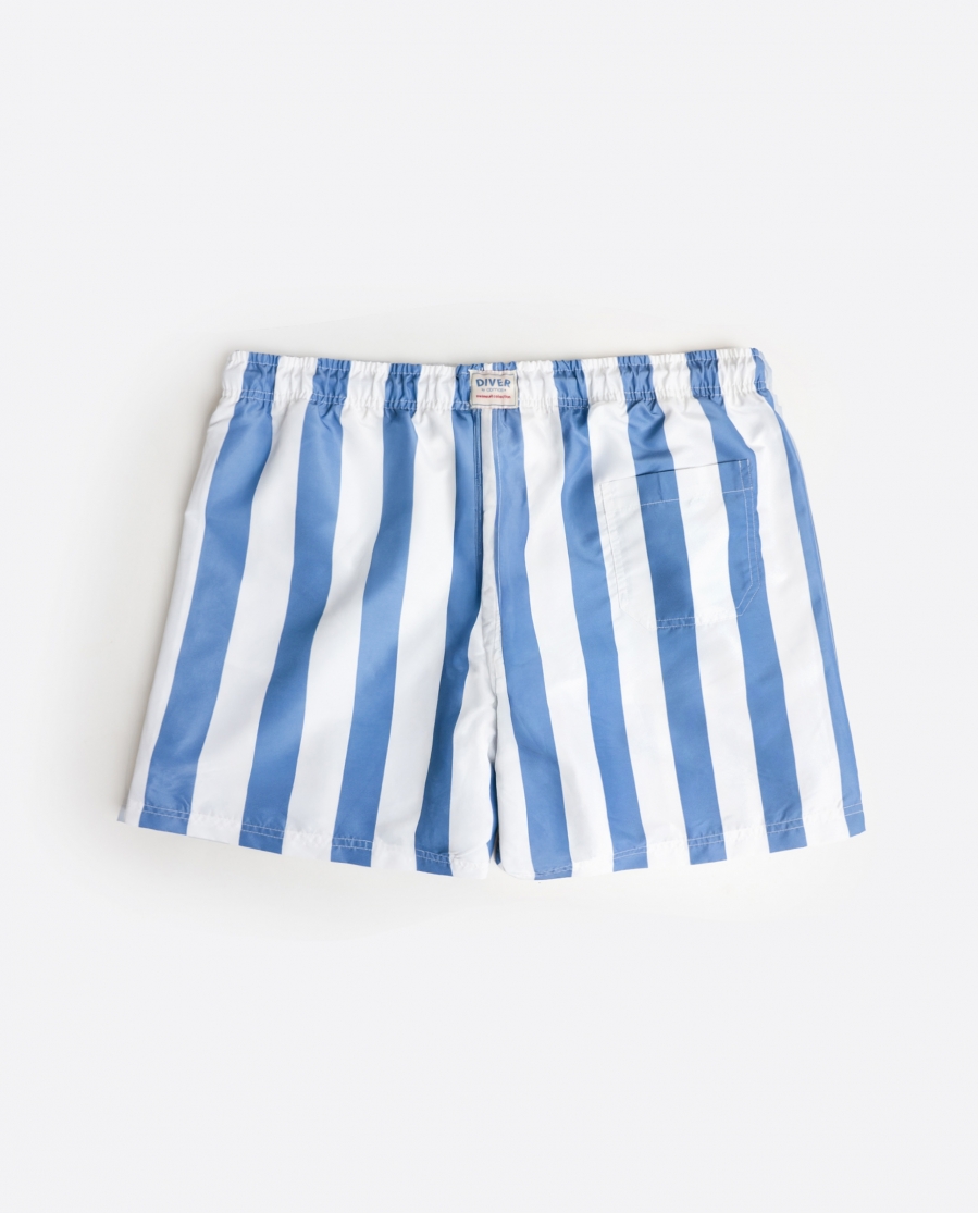 DIVER Bañador Great Stripes para Hombre AZUL